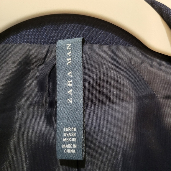 Men's Zara blazer navy - Picture 2 of 3